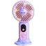 Cute Character Theme USB Hand Fan for Kids with USB Cable And Mobile Stand Rechargeable image