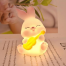 Cute Pocket Panda Led Warm Yello Mono Night Light, Battery Powered, Soft Nursery Lamp, Boys, Girls Kids Room Decor, Portable Table Lamp image