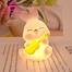 Cute Pocket Panda Led Warm Yello Mono Night Light, Battery Powered, Soft Nursery Lamp, Boys, Girls Kids Room Decor, Portable Table Lamp image