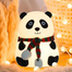 Cute Sleeping Panda Lamp LED Panda Night Light For Kids Gift image