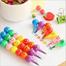Cute funny carton smilly face 7 ball pencil for kids 4pcs image