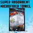 Czar Super Absorbent Eco Friendly Multifunctional Microfiber Towel (30 X 30 Cm) 1 Piece (Bogo Buy 1 Get 1) image