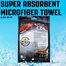 Czar Super Absorbent Eco Friendly Multifunctional Microfiber Towel (30 X 30 Cm) 1 Piece image