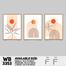 DDecorator Abstract Art (Set of 3) Wall Board And Wall Canvas image