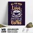 DDecorator All You Need is Coffee - Motivational Wall Board and Wall Canvas image