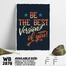 DDecorator Be The Best Version of You - Motivational Wall Board and Wall Canvas image
