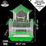 DDecorator Bird Cage - Duplex Medium Blue Folding Bird Cage China Bird Cage Bird Accessories Cage For Bird Cages image