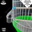 DDecorator Bird Cage - Round Medium Blue Folding Bird Cage China Bird Cage Bird Accessories Cage For Bird Cages and Accessories (All Accessories Included) image