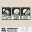 DDecorator Flower And Leaf Abstract Art (Set of 3) Wall Board And Wall Canvas image