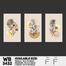 DDecorator Flower And Leaf ArtWork (Set of 3) Wall Board And Wall Canvas image