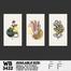 DDecorator Flower And Leaf ArtWork (Set of 3) Wall Board And Wall Canvas image