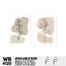 DDecorator Flower And Leaf With Vase Wall Board And Wall Canvas - Set of 2 image