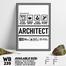 DDecorator Funny Architect Parody Wall Board and Wall Canvas image