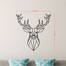 DDecorator Geometric Deer Vinyl Decals High Quality Removable Wall Sticker image
