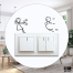DDecorator Girl - Boy Switch Socket Wall Sticker image