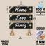 DDecorator Home Love Family Wall Plaque Home Decoration Wall Canvas Poster For Wall Decoration Wall Canvas Print Canvas Painting For Wall image