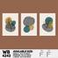 DDecorator Leaf With Abstract Art (Set of 3) Wall Board And Wall Canvas image