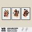 DDecorator Leaf With Abstract Art (Set of 3) Wall Board And Wall Canvas image