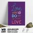 DDecorator Love What You Do - Motivational Wall Board and Wall Canvas image