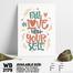 DDecorator Love Yourself - Motivational Wall Board and Wall Canvas image