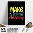 DDecorator Make Today Amaizing - Motivational Wall Board Wall Canvas image