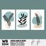 DDecorator Modern Leaf ArtWork Wall Decor image