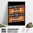 DDecorator Open Your Mind - Motivational Wall Board and Wall Canvas image