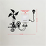 DDecorator Pinwheel Wind Energy Switch Socket Wall Sticker image
