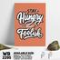 DDecorator Stay Foolish - Food - Motivational Wall Board And Wall Canvas image