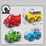 DIY Assembled Traffic Engineering Car Puzzle 4 Pcs Set image