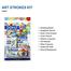 DOMS Art Strokes Kit, 8pcs Set for painting And Drawing image