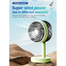 DP 7639 Rechargeable 4000mAh Battery Three Speed Modes Up Down Adjustable Desk Fan image