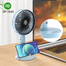 DP 7640 USB Rechargeable Floor Fan Summer Mute ventilator Student Desktop Table Fans for Office Bedroom image