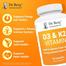 DR. BERG D3 and K2 Vitamin (5000 IU)-60 Capsules image