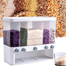DYRABREST 5 in 1 Dry Food Dispenser Large Capacity Grain Dispenser Rice dispenser with Cup for Kitchen Small Granular Grain image