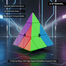 D Eternal Moyu 3X3 High Speed Stickerless Pyramid Cube image