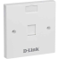 D-Link NFP-0WHI11 Single Faceplate, Square, White image