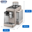 De’Longhi EXAM440.55.BG Rivelia Fully Automatic Coffee Machine Sand Beige image
