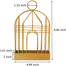 Decorative Bird Cage Mosquito Coil Holder Safe Metal Stand with Ash Catcher image