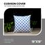 Decorative Cushion Cover Blue And White 18x18 Inch image