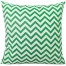 Decorative Cushion Cover Green And White 16x16 Inch image