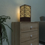 Decorative Wooden Table Lamp | Warm Glow Bedside Light | Laser-Cut Minimalist Design | Ideal for Bedroom, Living Room and Study by Ednfy (SL-110) image