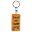 Dekhle Hobe Khorcha Ache Hand-Painted Wooden Keyring image