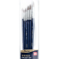 Deli Round Bristle Brush Set for Acrylics And Oil (Set of 6, Black) image