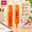 Deli Accent Highlighter Orange-10 Pcs image