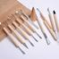 Ceramic Wooden Handle Professional Tools Kit for Clay Pottery Sculpting image