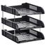 Deli Document Tray 3 Drawers-Black image
