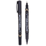 Deli Dual Tip Jumbo Permanent Marker Black - 1 Pcs image