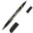 Deli Dual Tip Jumbo Permanent Marker Black - 1 Pcs image