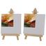 Eascan Art Mini Display Easel with Canvas Board 10x10 cm Pack Of 1 image